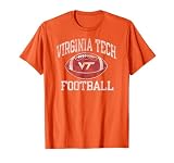 Virginia Tech Hokies Football Intensity Vintage Orange T-Shirt