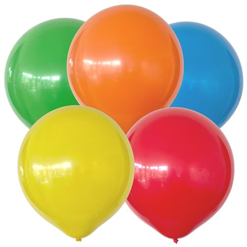 8 Luftballons Mit Zahl 6 – Bunt, Heliumgeeignet & Bedruckt, 23–25 Cm Ø
