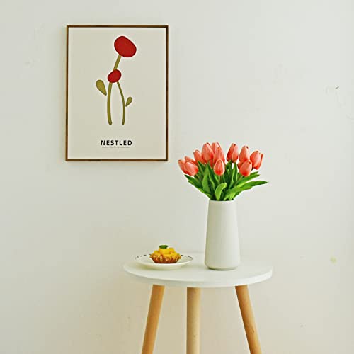 Image of ONLY ART Artificial Tulip Flowers with Soft Latex Materials for Home & Kitchen Decoration