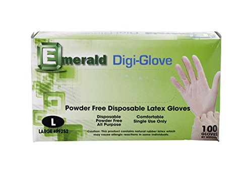 Guantes de látex grandes 28000-3-MUI caja de 100, código 764083280031