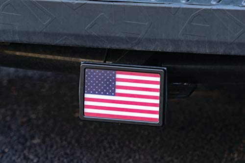 Kuryakyn 2893 Motorcycle Lighting Accessory: Freedom Flag Led Receiver Hitch Cover For 1-1/4" And 2" Hitches, Black #TOP3