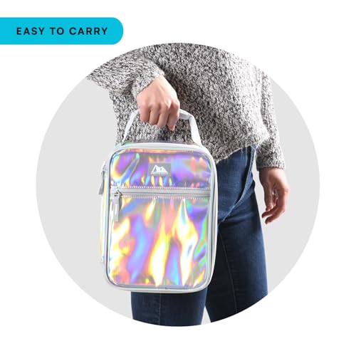 Image of Arctic Zone Chrome Kids Lunch Box Combo for Kids with Gel Ice Pack and Sandwich Container, Insulated Bag for Travel Lunch, Cotton Candy