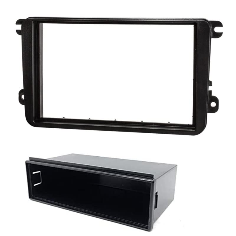 Sound Way - Cadre de Radio Montage Autoradio, Façade 1 DIN / 2 DIN, Adaptateur Compatible avec Volkswagen/Skoda/Seat