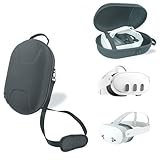 Pico 4 Ultra 対応 ハードキャリングケース、純正ストラップ/エリートストラップ及びその他アクセサリー対応、旅行用収納ケース