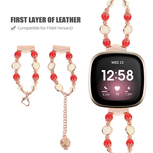 ULTECHNOVO Aço Inoxidável Do Vintage Ágata Bead Wrist Band Compatível para