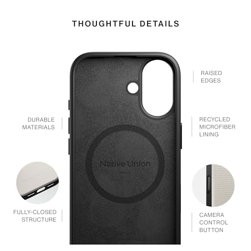 Image of Native Union Active Case - MagSafe Compatible with Built-in Magnets - Rugged Design - Recycled Materials - Ultra-Durable Drop Protection up to 10ft / 3m for iPhone 17 (Sandstone)