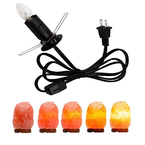 Scomx UK-LIGHT-0318-435 Himalayan Salt Lamp Cord With Gear Switch,Original Replacement Cord With Base Assembly With E12 Socket,Christmas Light Bulb,Himalayan Salt Lampsand thumb #1