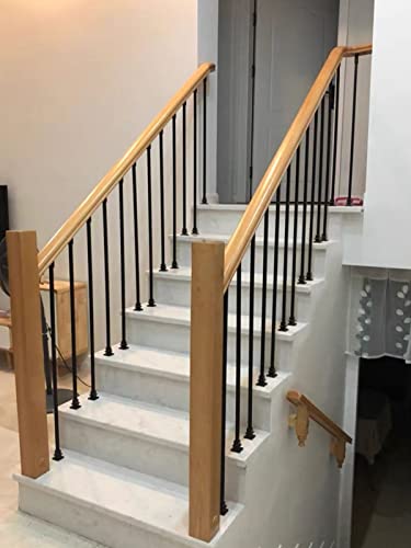 Balustres haut de gamme pour garde-corps moderne d'escalier en bois - 3