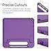 Kids Case for Samsung Galaxy Tab S6 Lite 10.4 Inch 2024 2022 2020 Model (SM-P610/P615/P613/P619), Shockproof Light Weight Protective Case Convertible Handle Stand with S Pen Slot, Purple
