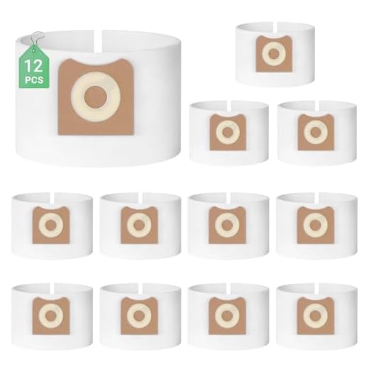 12 Pack VF3501 Dust Bags Replacement for Ridgid & Workshop 3-4.5 Gallon Vacuums, Dust Collection Filter Bags Replace Part# 23738 VF3501 WS32045F