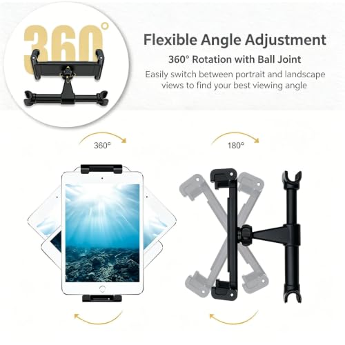 Soporte tablet coche para HRV 2015-2018 reposacabezas trasero negro 7