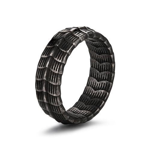 Amulette animale en bague gothique, le cadeau punk parfait pour homme en taille 6 à 15