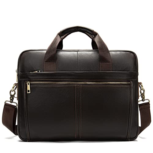 Bolso de cuero para laptop y oficina miniatura 1