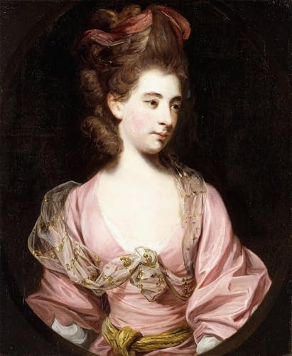 Affiche toile portrait d'une dame par Joshua Reynolds pour décoration murale d'un bureau chic