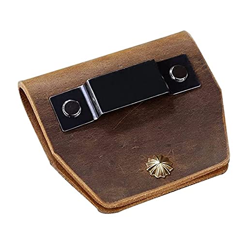 Personalized full grain Leather tape measure belt clip holster, stanley tape measure tape