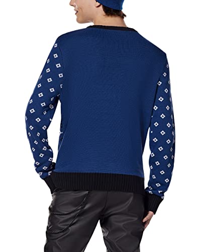 Spencer's Light-Up Ghost Face ® He Sees You Christmas Sweater | Officially Licensed Light-Up Christmas Sweater2