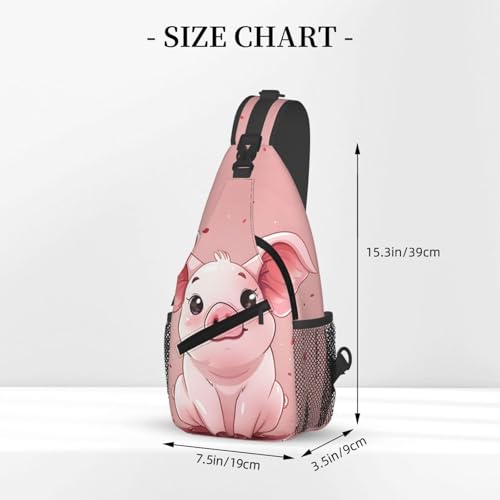 Bolso cruzado con diseño de cerdito para mujeres y hombres miniatura 2