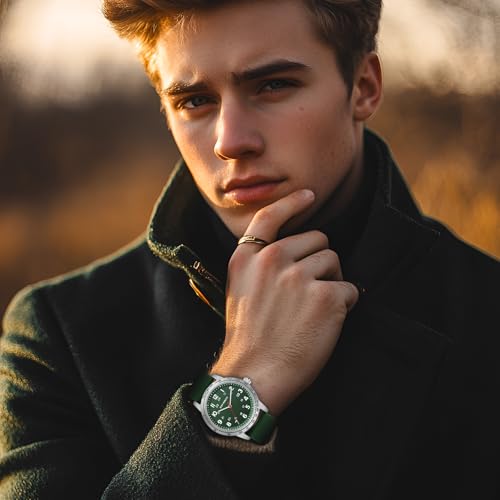 Image of Mens Watches Easy to Read Waterproof with Silicone Strap for Men 24-Hour Military Time Tactical Casual Wristwatch