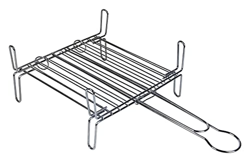 Parrilla Doble Niquelada | 61 X 35 X 16 Cm