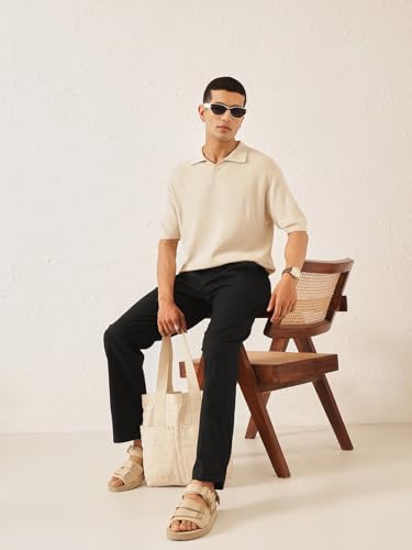 Image of Majestic Man Men's Premium Linen Blend Pants | Lightweight Fabric | Elastic Waist with Drawstring | Regular Fit | Side, Back Pockets | Perfect for Casual, Holidays & Travel