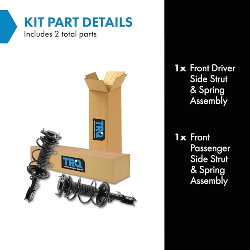 Image of TRQ Front Strut and Spring Assembly Set 2 Piece | For 2003-2008 Toyota Corolla