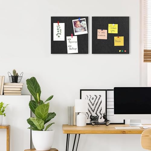 Image of Axmon Notice Board for Home Bulletin Board, Vision Board for Manifestation, Self-Adhesive Wall Boards, Message Board for Notes, Keys, Photos, Schedules for Office, Kitchen, Home (1)