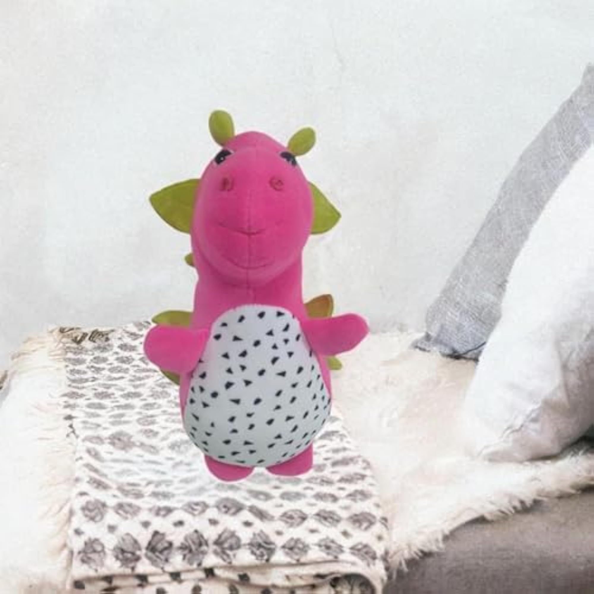 Dragon Fruit Dinosaur Plush Toy for Home Decor