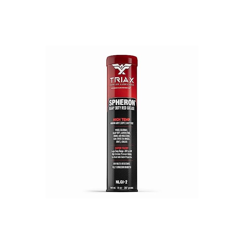 Triax-Spheron-Grease-Super-Heavy-Duty-Red-High-Temp-Ultra-Tacky-Extreme-Pressure-Virtually-Waterproof-For-5Th-Wheel-Joints-Pivots-Wheel-Bearings-And-Chassis 4186 dwumfl. sl500 . ss800