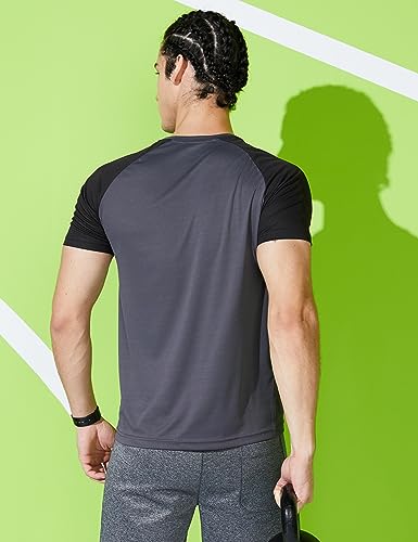 Image of Amazon Brand - Symbol Men's Active Regular Fit T-Shirt (SYSP-02 Coal Grey M)