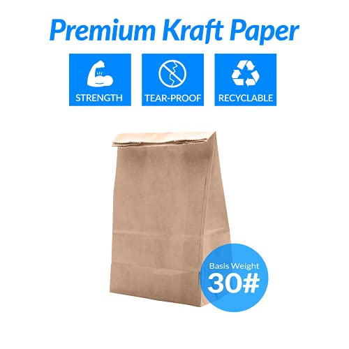 Image of Reli. Brown Paper Bags | 500 Count | Paper Lunch Bags Ideal for Small Lunches and Crafts | Perfect for Sandwiches and Snacks