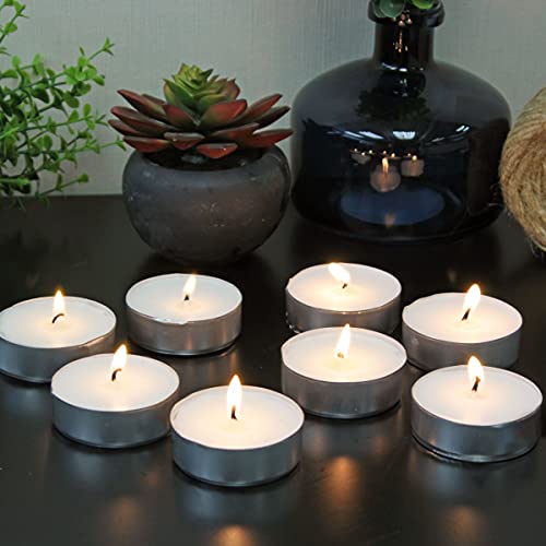 Image of Stonebriar 20 Pack Unscented Mega Oversized Tea Light Candles with 9 Hour Extended Burn Time