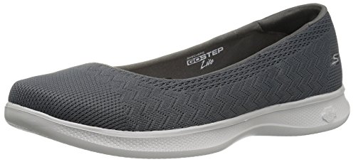 Skechers Performance Women's Go Step Lite-Solace Walking Shoe, Charcoal, 7 M US