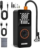 Tire Inflator Portable Air Compressor- 150PSI Air Pump Cordless Electric for Car, Motorcycle,Ball, Bike, with Tire Gauge Pressure, Dual-Use Type