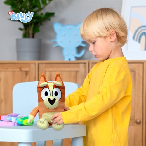 TY Bluey Soft Plush Toy for Kids, Teddy Bear Collectible Plushie, Stuffed Cuddly Toy for Baby, Official Beanie Babies Range, Soft Toys for Kids