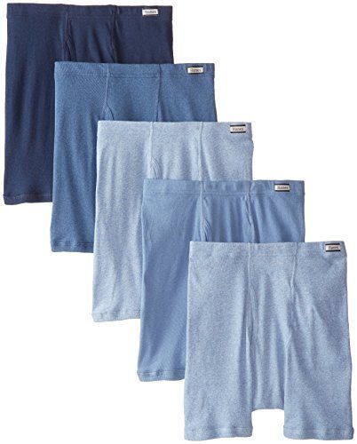 Hanes Men's TAGLESS® Boxer Briefs with ComfortSoft® Waistband Assorted Solids 5-pack