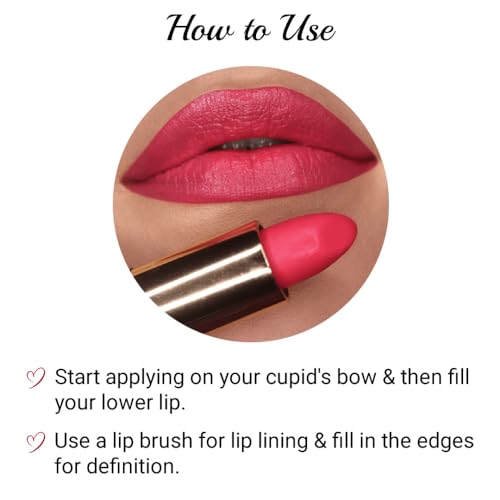 Image of Iba Long Stay Matte Lipstick for Women- M13 Pink Rose, 4g | Creamy Matte Finish & Smooth Texture | Long-Lasting | Hydrated Lips | Enriched with Vitamin E | Intense Colour & Highly Pigmented | Lip Makeup