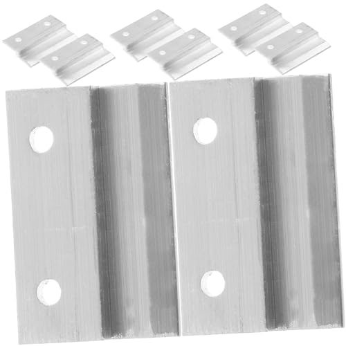 Image of TEHAUX 8pcs French Cleat Hangers Heavy Duty z Clips Wall Mounting Brackets for Mirrors Artwork Partition