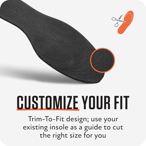 Image of Sof Sole Cleat Speed Insole- Slim Profile, Anti-Slip Friction Pads for Faster Cuts, Custom Fit, Enhanced Performance in Football, Soccer, Lacrosse, and Baseball Cleats- Moisture-Wicking