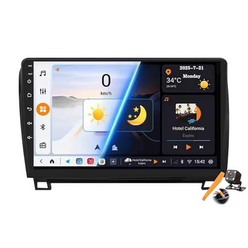 Cartablet Android 15.0 Stéréo pour voyager en Tundra et Sequoia avec Navigation GPS 10 pouces