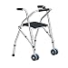 Walking Aid Instrumenty medyczne Składane rehabilitacyjne Walking Walker Przenoszenie 2 kółek z poduszkami Pomocniczy Walker Multi-Color Opcjonalnie, zielony (srebrny)