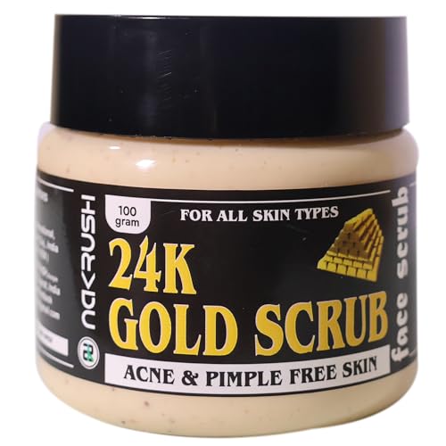 Image of 24K Gold face mask for glowing skin | 24K Gold face pack for glowing skin, skin hydrating, boosts collagen and restoring skin radiance | For All Skin Types | For Men & Women | 100 gm