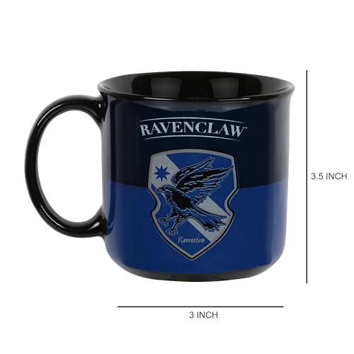 Image of Premium Coffee Mug for Office & Home | Harry Potter Ceramic Coffee Mug | 3 x 3.5 Inch Coffee Cup | Stylish Gift for Book & Movie Fans | Hot & Cold Beverage Cup 300ml (Blue-Black)