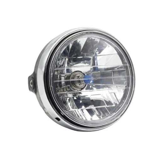 に適合する CB400 900 CB1300 CB に適合する ホーネット ユニバーサル7インチLEDバイク用丸型ヘッドライト バイク用ヘッドランプ(銀)