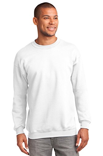 Port & Company - Essential Fleece Crewneck Sweatshirt L White