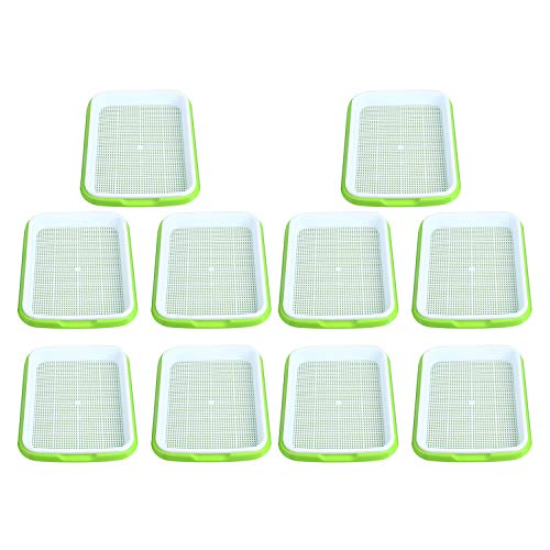 Homend Seed Sprouter Tray, Seed Germination Tray BPA Free Nursery Tray for Seedling Planting Great for for Garden Home Office (10)
