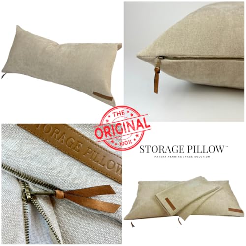 THE STORAGE PILLOW XL zippered storage Pillowcase FILL w Clothes Bedding Blankets to maximize Space - RV Camper Dorm Tiny Home Boat Inside Organization Ideas Accessories - Small Space Storage Solution