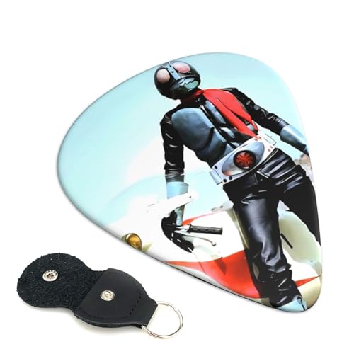 仮面ライダー エレキベースウクレレピック アニメファッション弦楽器 初心者トライアングルピック 6 枚セット 0.96mm