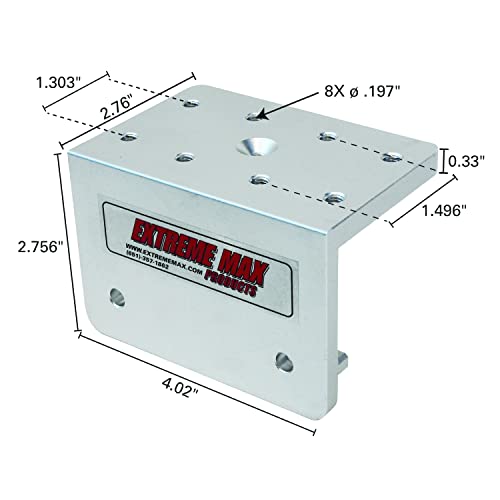 Extreme Max 3005.4402 90° Aluminum Slider Base for Tracker Versatrack Systems by Extreme Max - Image 2