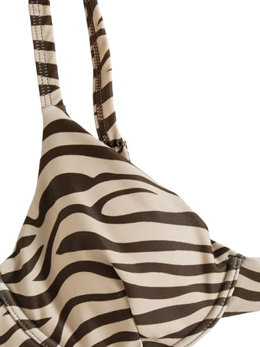 SweatyRocks Women's 2 Piece Swimsuit Zebra Stripe Push Up Bikini Sets4