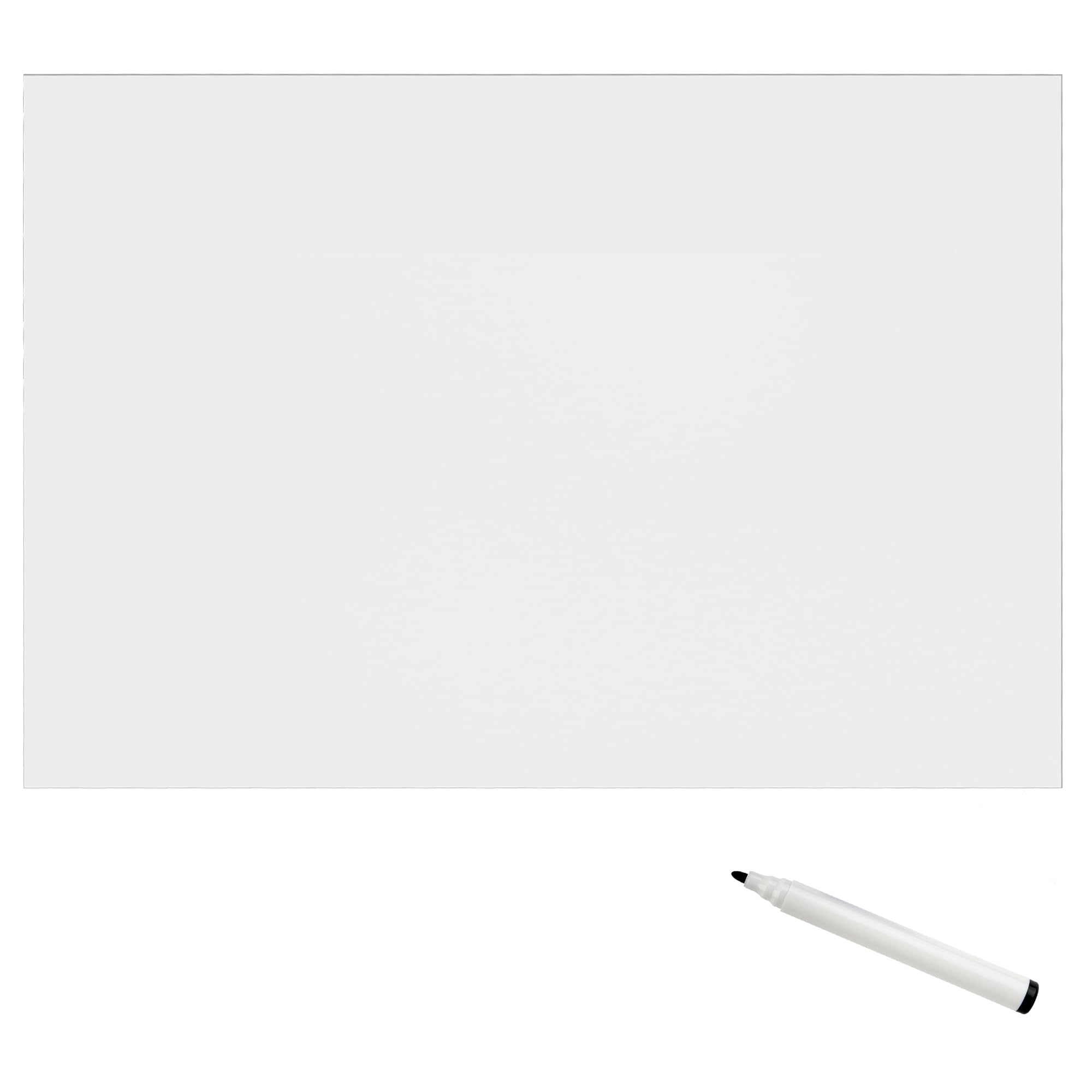 TMS Magnetic Whiteboard Sticker | Self-Adhesive Notice Board to Stick on Wall | Dry Erase Message Board for Office, Home or Kids | Use as Weekly Planner for Notes or Reminders A1+ [90 x 60cm]